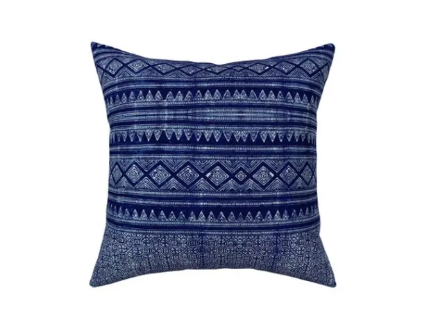 10 Sizes Available: Evil Eye Hmong Batik ZIPPER Pillow Cover 18x18 20x20 24x24 26x26 Fuchsia Pillow / Pink Hmong Pillow Case