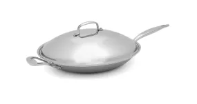 13.5" SHALLOW WOK W LID