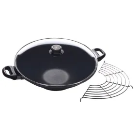 14" (6.3-Quart) Wok with Lid and Tempura Rack