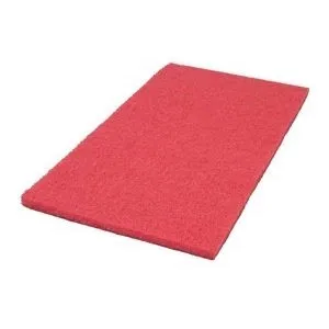 14" x 28" Red Floor Buffing & Scrubbing Pads - Case of 5