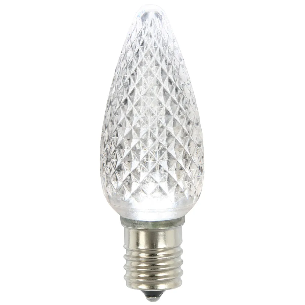 25PK - Vickerman C9 Faceted LED Pure White Bulb 0.96W