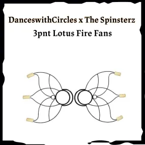 3 Point Lotus Fire Fans