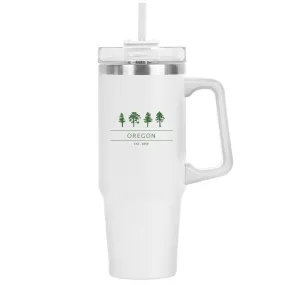 30 Oz. Stainless Insulated Little Boom Mug Printed with a Customizable PINES COLLECTION Design