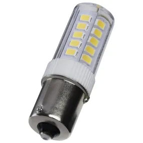 4.5W T6 LED - Clear Finish - BA15s Base - 5000K - 12V