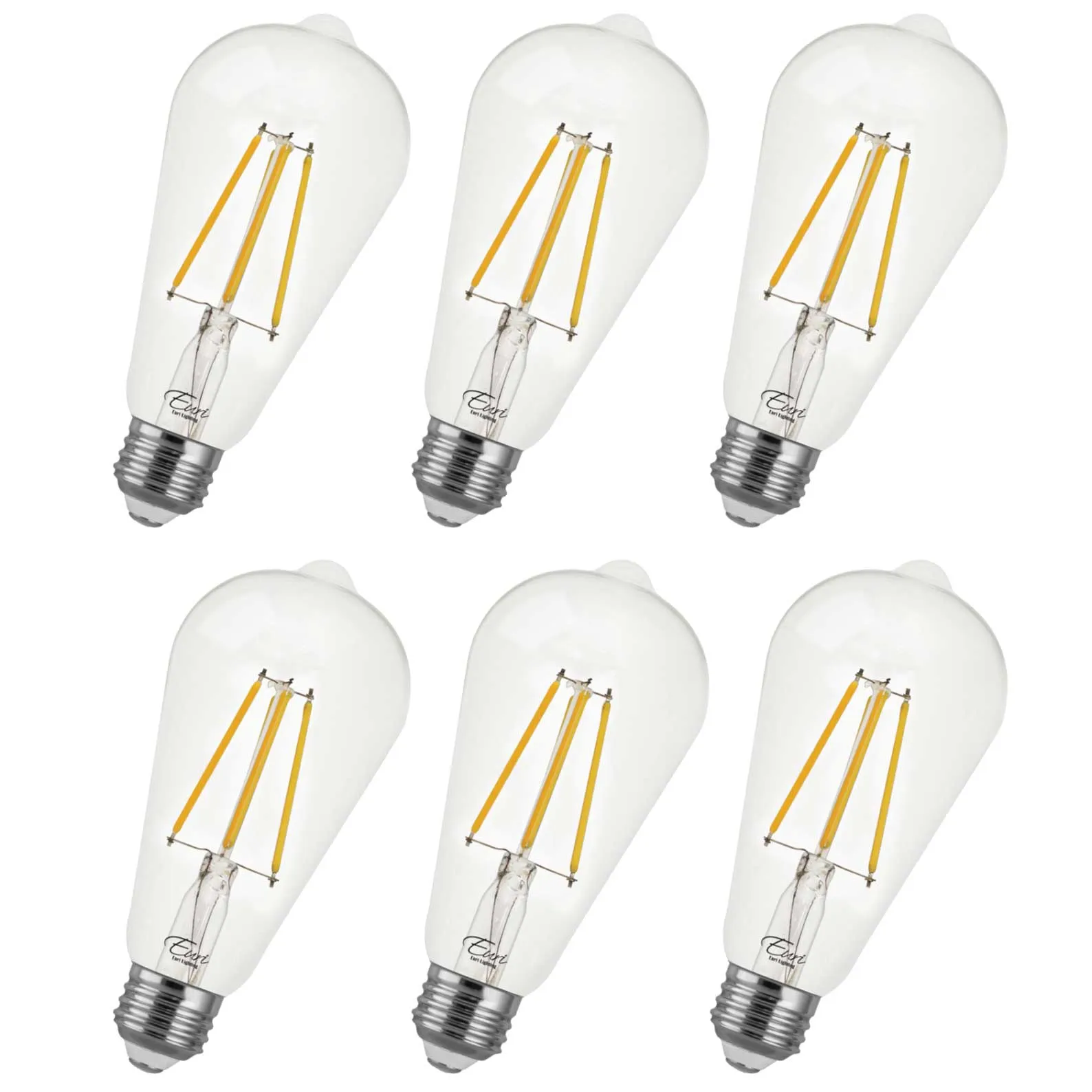 75-Watt Equivalent ST19 E26 Filament LED Light Bulbs