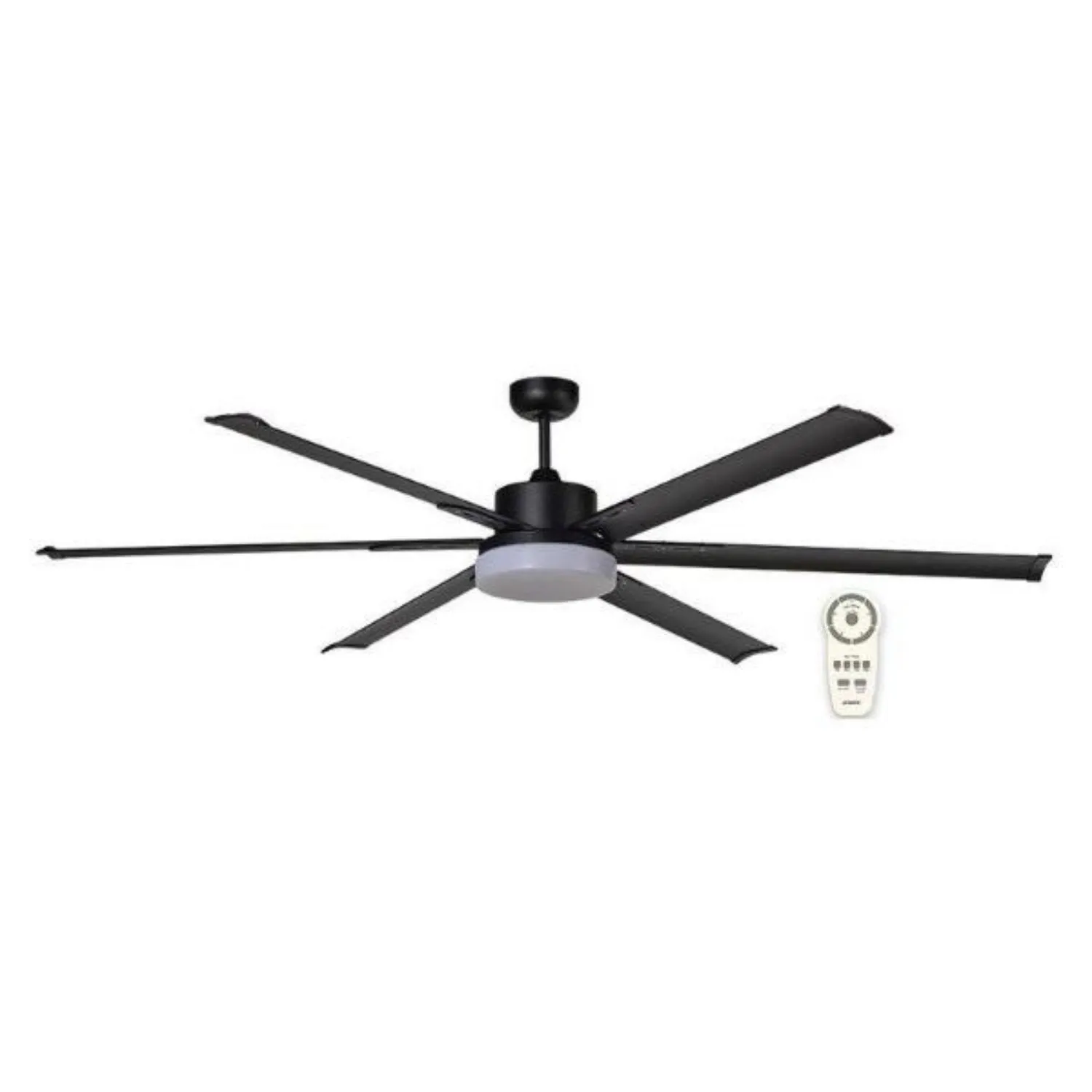 84" Albatross DC Ceiling Fan Black, White, Brushed Nickel w Light MAFML3XR   MAF210X Martec Lighting