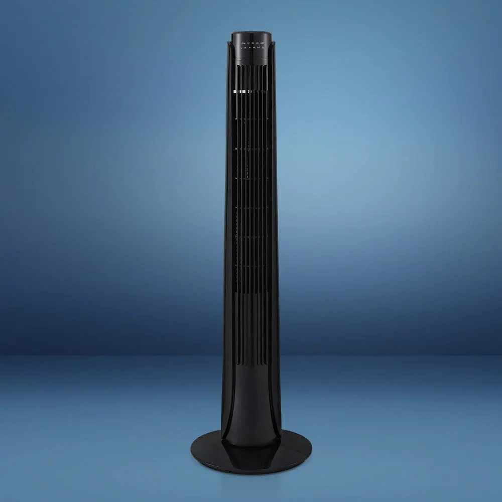 93cm Slim Oscillating Tower Fan, Timer, Remote - Devanti