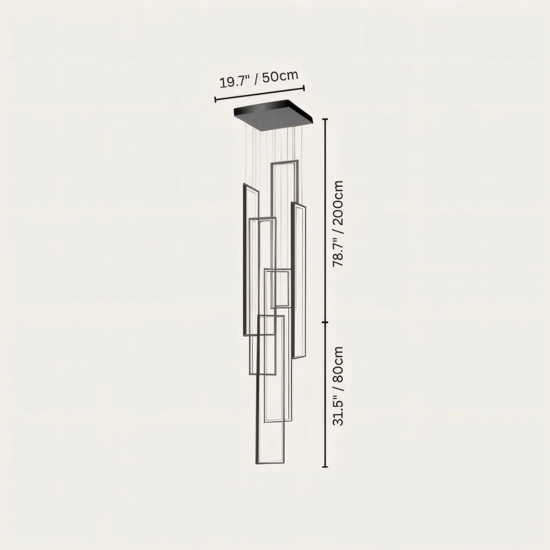 Aldarj Staircase Chandelier