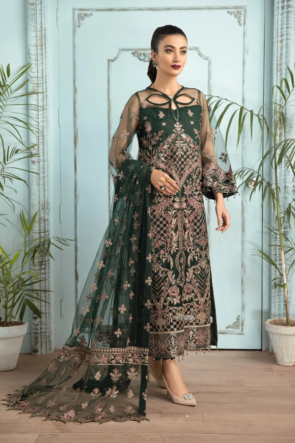 Alizeh Mah-e-Ru Festive Embroidered Chiffon Collection '21 – Raqs