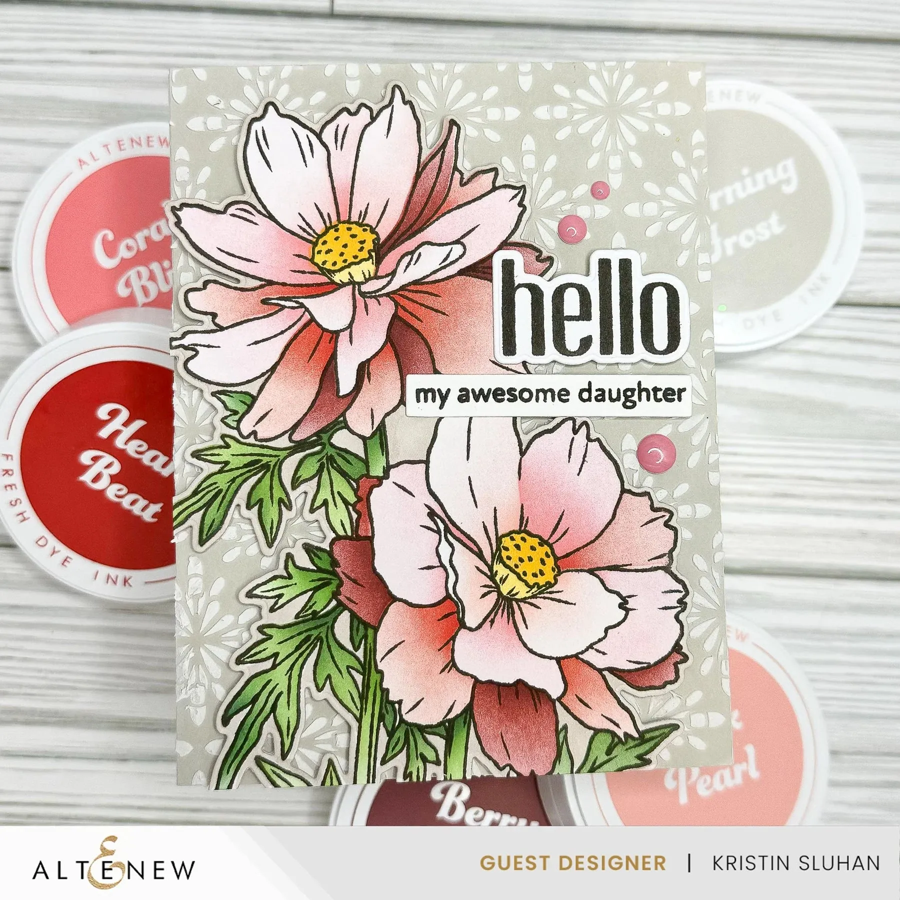 Altenew Tea Party Fresh Dye Ink Pad - Coral Bliss