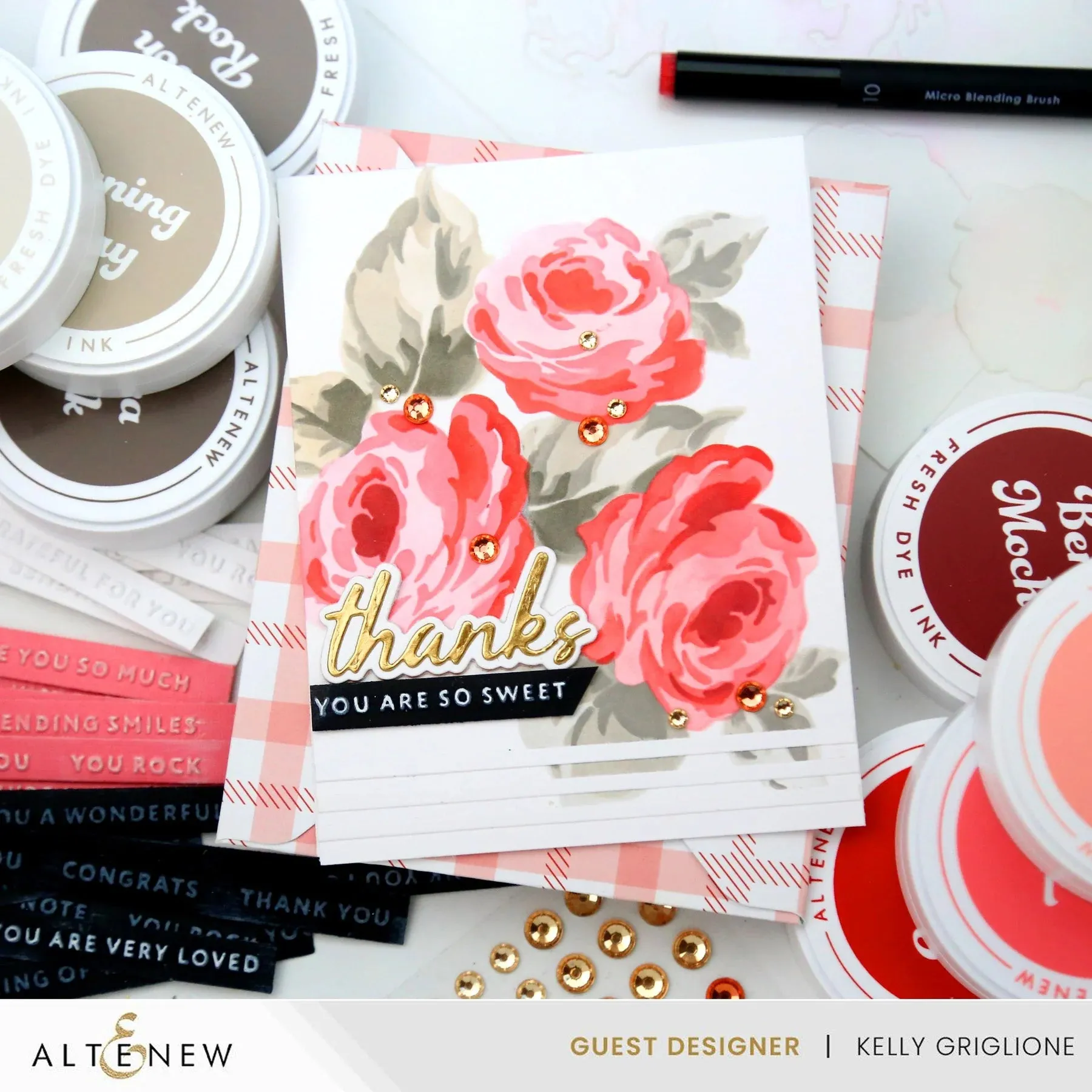 Altenew Tea Party Fresh Dye Ink Pad - Coral Bliss