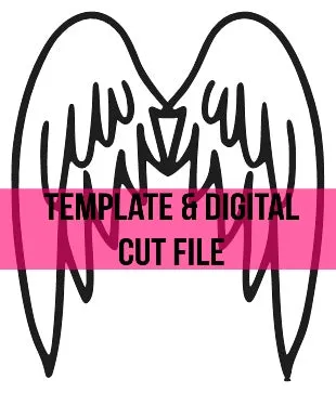 Angel Wings Template & Digital Cut File