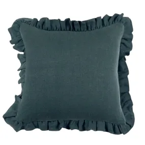 Anika Pillow Cover Solid Linen in Teal