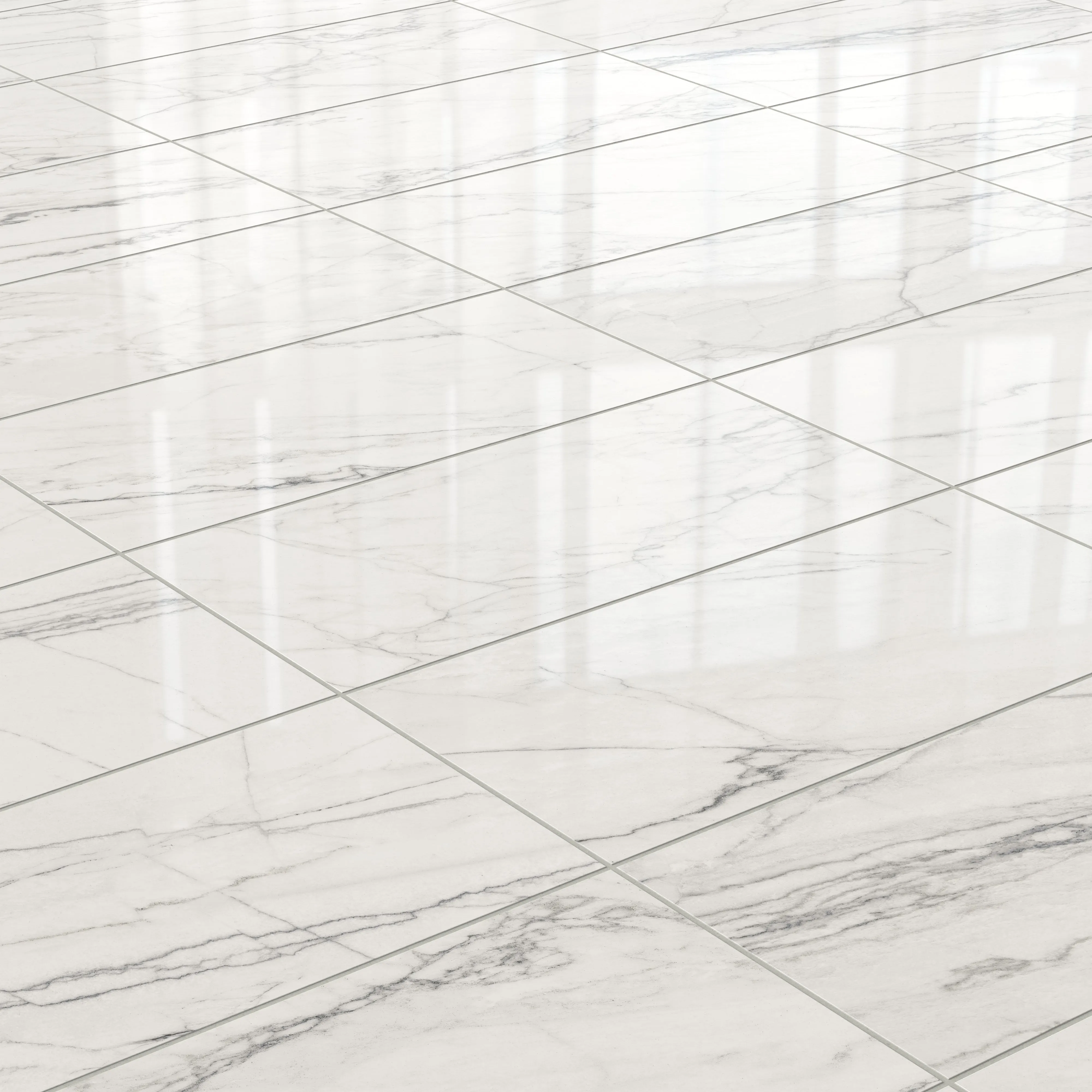 Aniston 12x24 Polished Porcelain Tile in Calacatta Quarzite