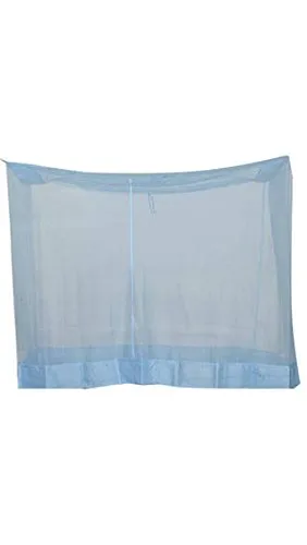 Ans Mosquito net Soft Quality Heavy (Blue, 6.5 x 8 ft X L Size SuperFine Net)