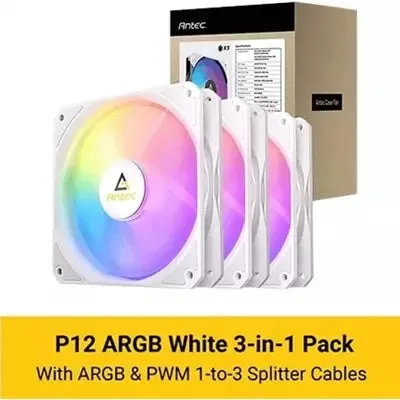 Antec P12 120 ARGB 3-in-1 Pack CASE FAN - White