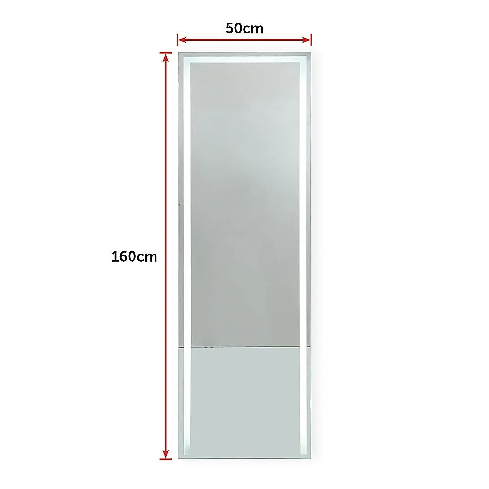 Backlit LED Full-Length Mirror, Wall/Floor Standing, 1.6M