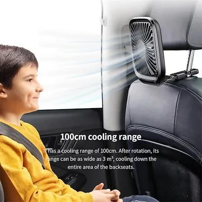 Baseus Car Mount Backseat & Desk Foldable Fan