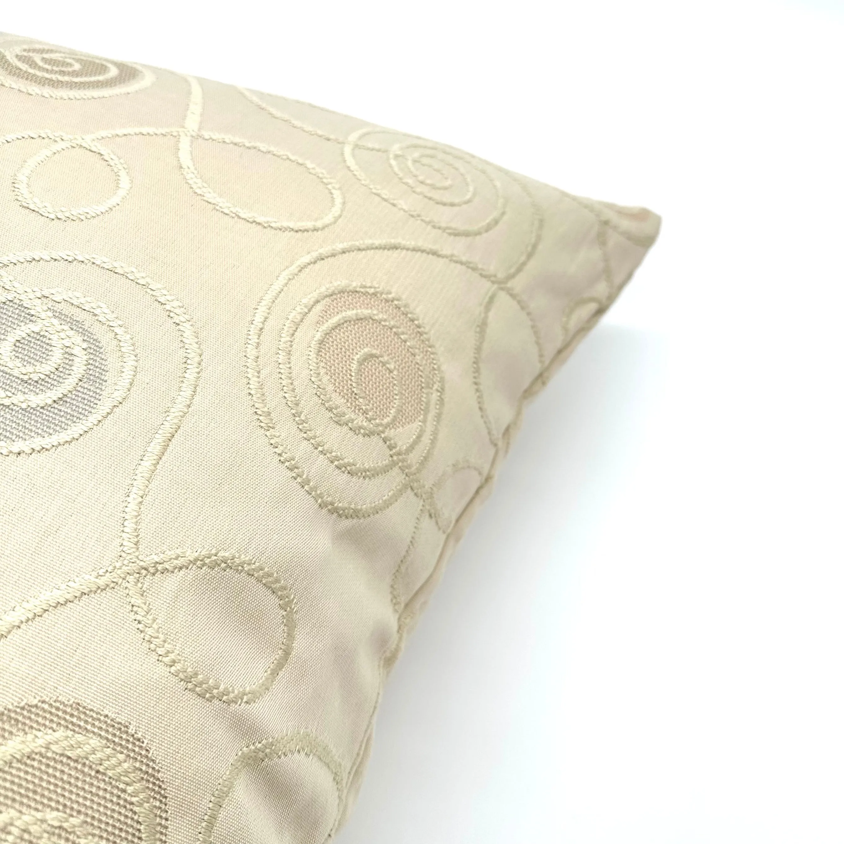 Beige Bohemian Textured Throw Pillow Cover 22x22