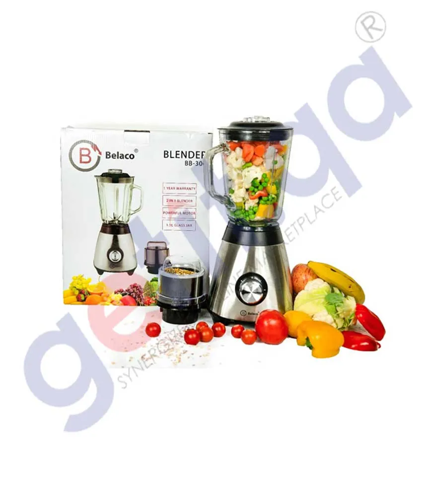 BELACO BLENDER WITH JAR & GRINDER BB-306