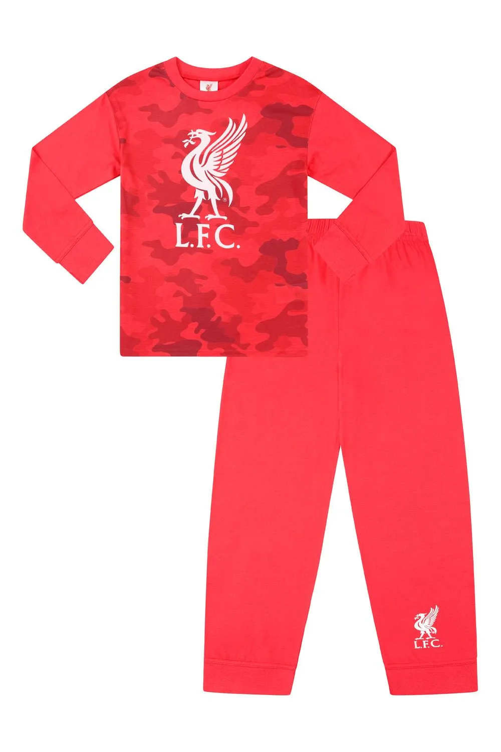 Boys Liverpool F.C Red Camouflage Long LFC Pyjamas