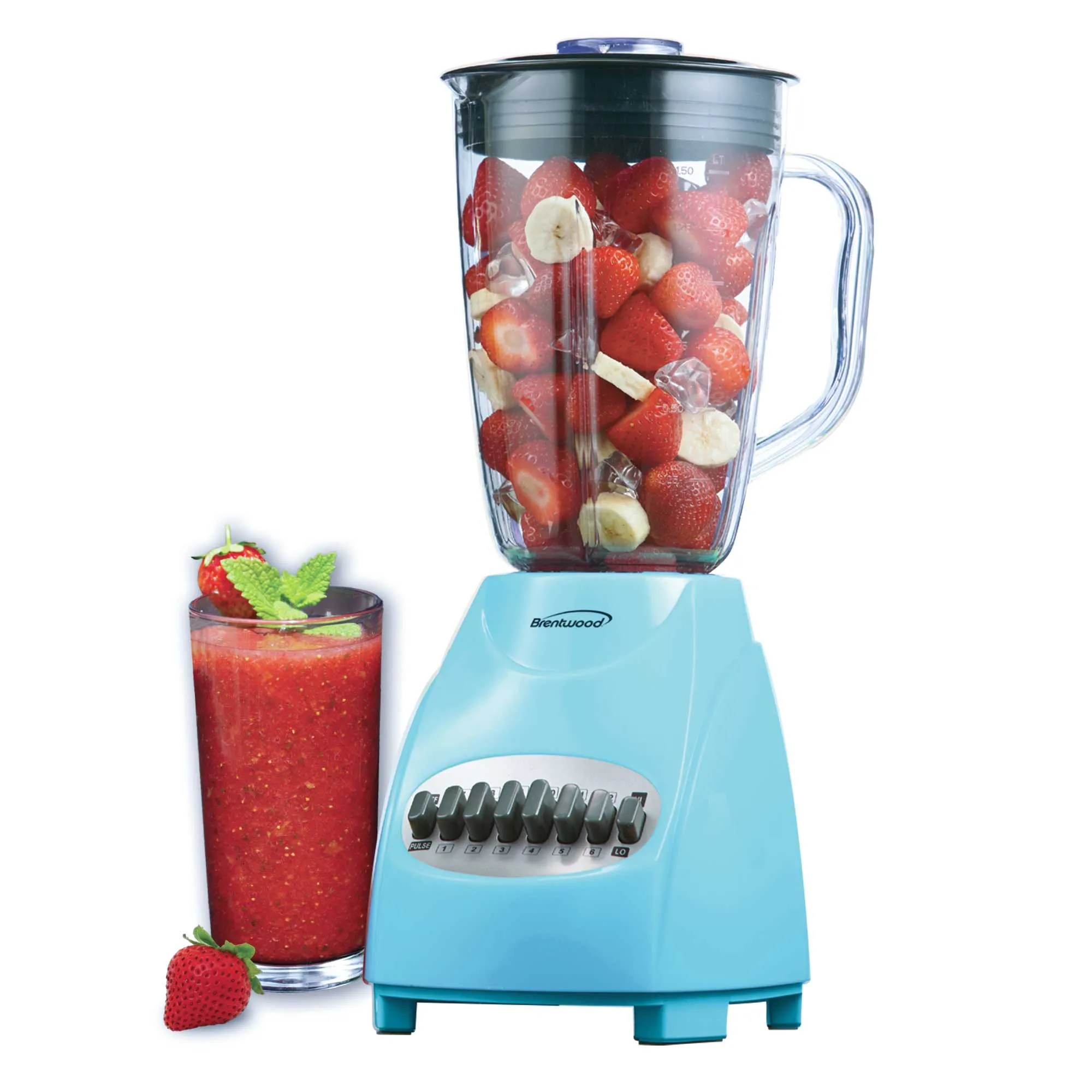 Brentwood JB-220BL 12-Speed   Pulse Blender, Blue