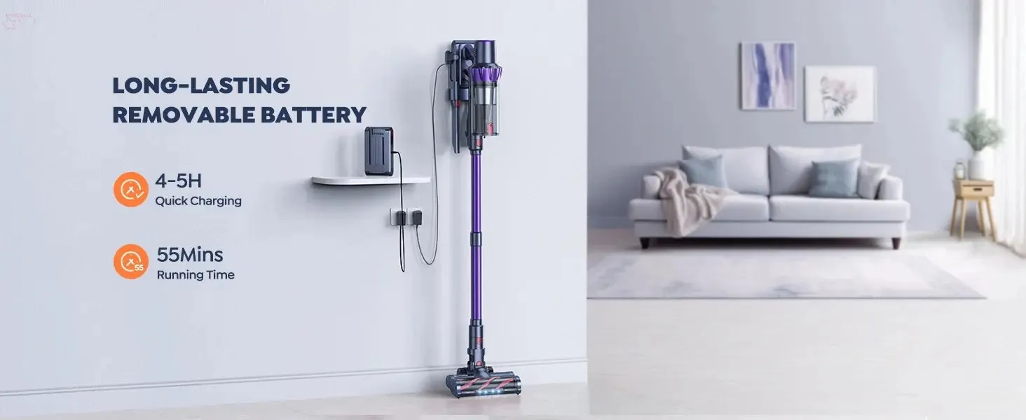 BROCELLE'S Powerful 38KPa Cordless Vacuum Cleaner