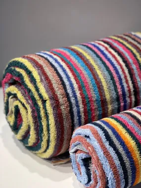 BUBBLE STRIPED TERRY HAND TOWEL