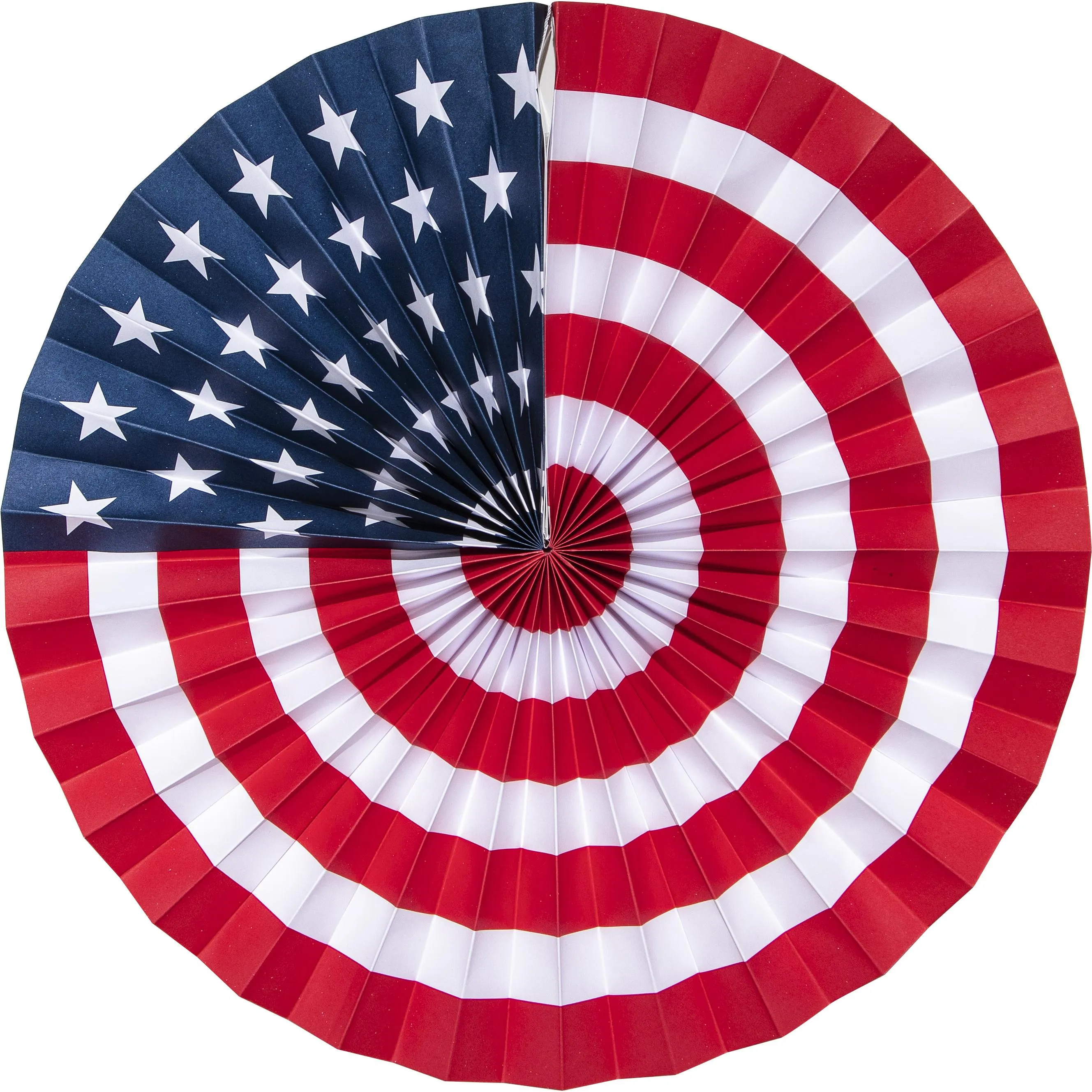 Bulk Patriotic Fans PR 16" 12" 8" (36 per Case)