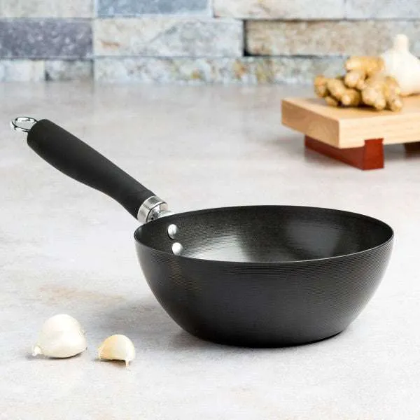 Carbon Steel Non-Stick Wok, 8 Inch - Ecolution