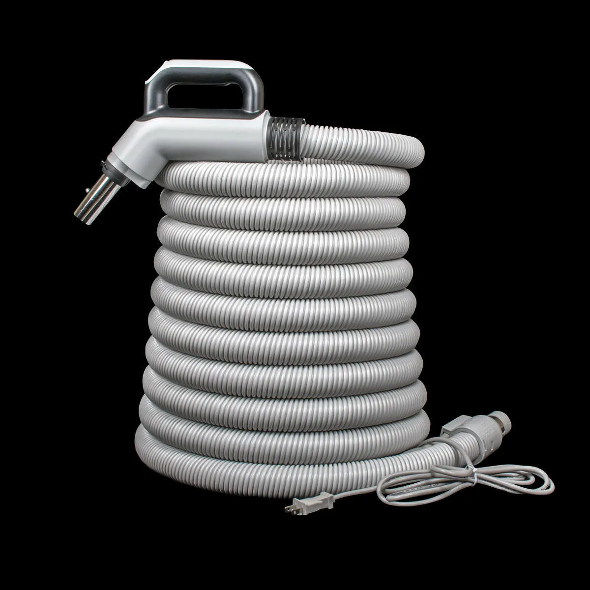 Central Vacuum Hose with Dual Voltage 3 Way Switch in 30' & 35'