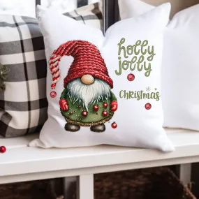 Christmas Pillow Covers, Country Square Covers, Gnome Decor, Holiday Pillowcase Set, Christmas Farmhouse Decor