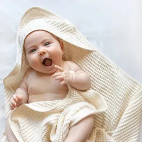 CleanBamboo® Waffle Hooded Baby Towel