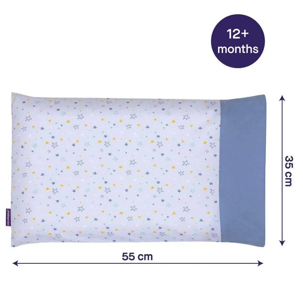 Clevamama Clevafoam Toddler Pillow Case -Blue (Star)