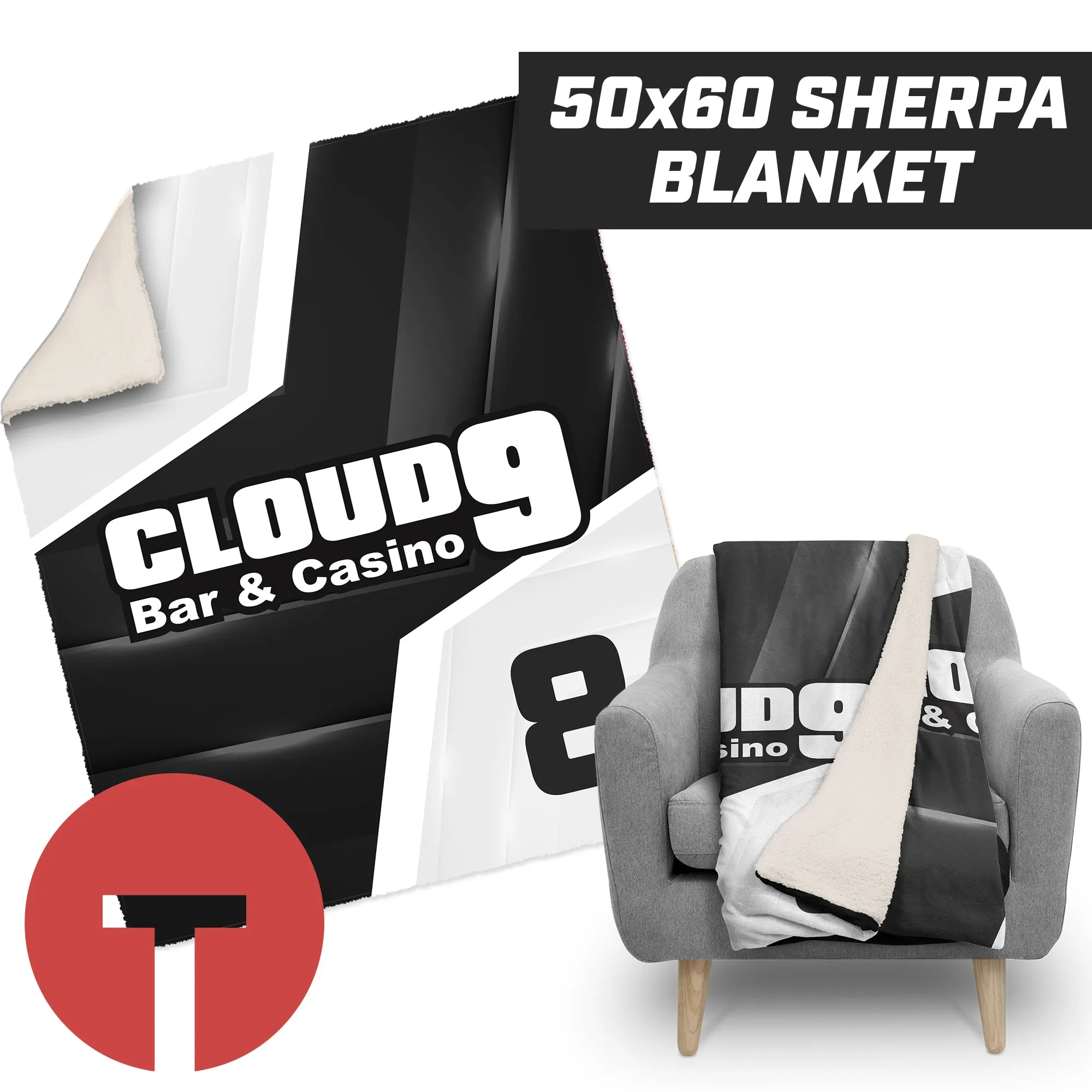 Cloud 9 - 50”x60” Plush Sherpa Blanket