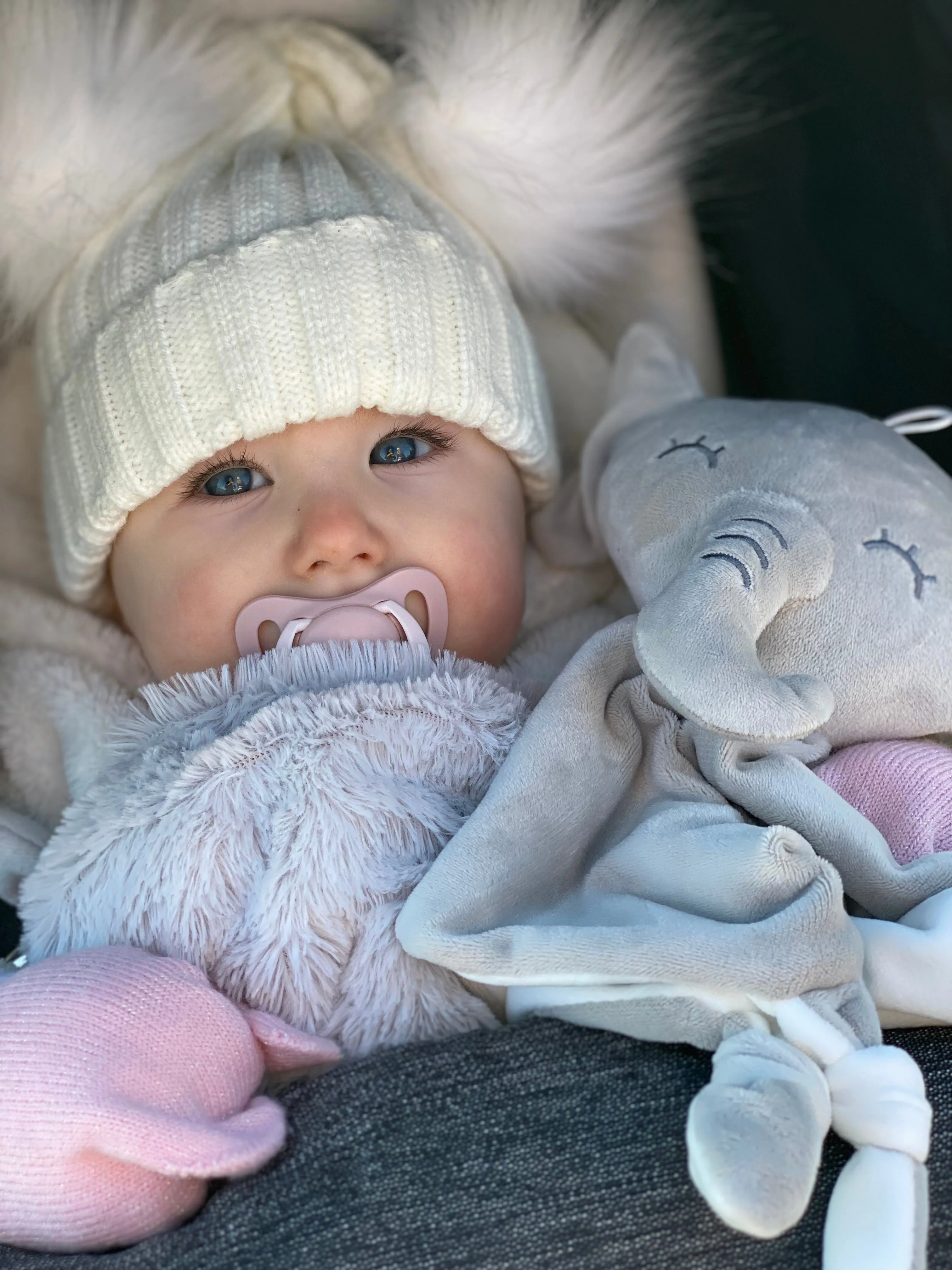 Comforter Elephant Rattle Baby Blanket