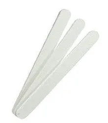 Cre8tion Disposable MINI Nail File, WOOD Center White, Grit 180/180, (Packing: 50 pcs/pack - 100 packs/case), 07044