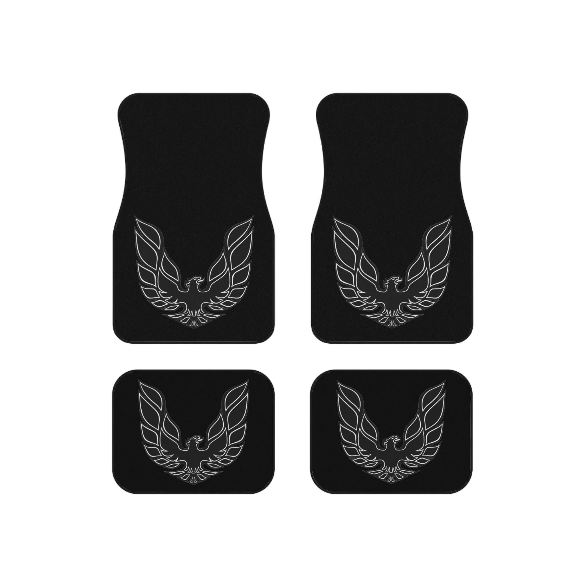 Dark Grey, WS-6 WS6, Grey Logo, Firebird Trans Am, Set of 4 Car Mats,Gift