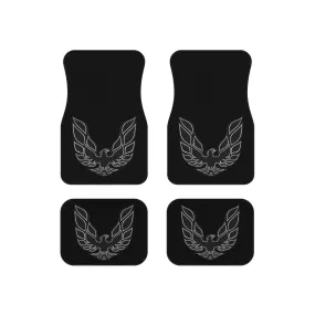 Dark Grey, WS-6 WS6, Grey Logo, Firebird Trans Am, Set of 4 Car Mats,Gift