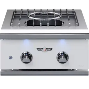 Delta Heat Built-In 22" Gas Power Burner With White Control Panel