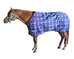 Derby Originals Arctic Purple Plaid 1200D Heavy Weight Waterproof Winter Horse Turnout Blanket 300g with 2 Year Warranty