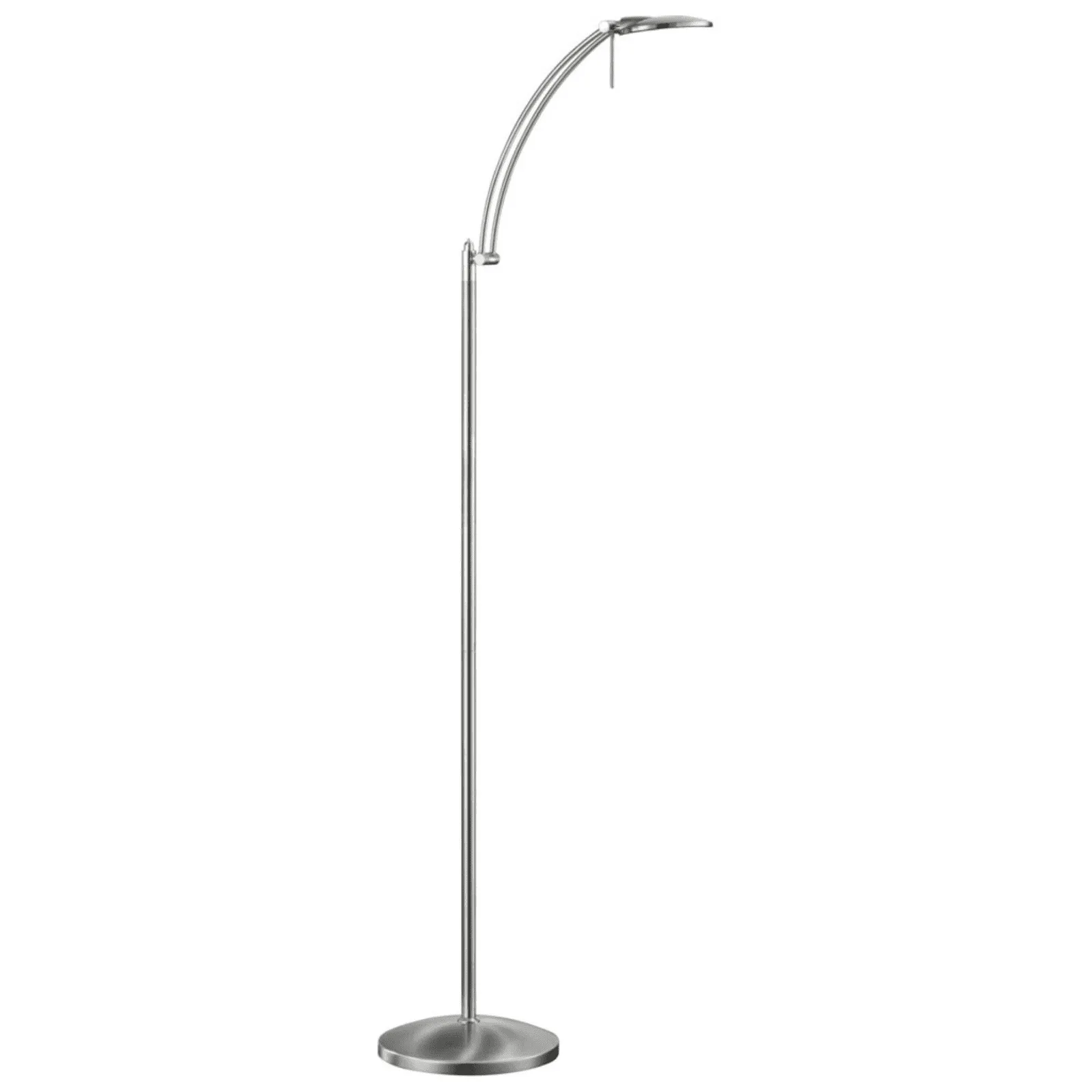 Dessau Arch Floor Lamp in Satin Nickel