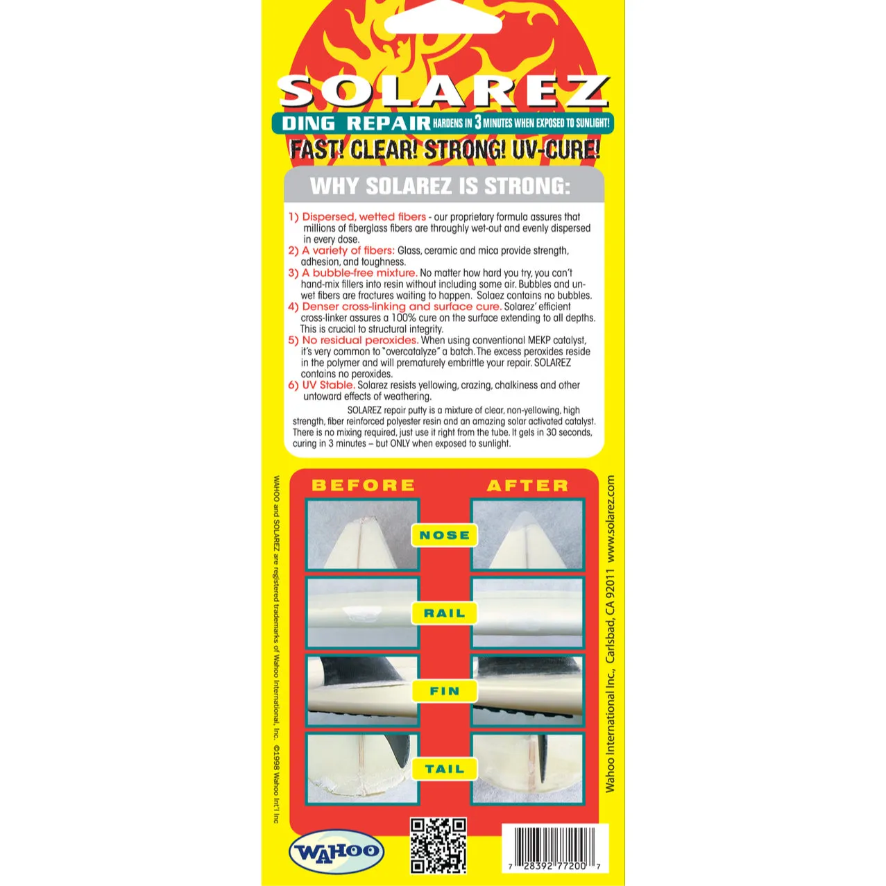 Ding Repair - Solarez Polyester Weenie 0.5oz. Tube