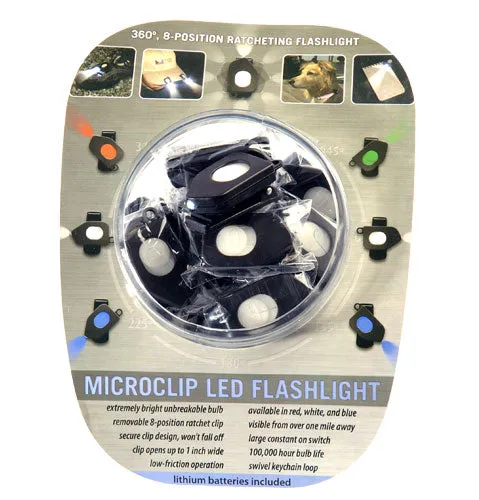 [Discontinued] White LED Flashlight Microclip