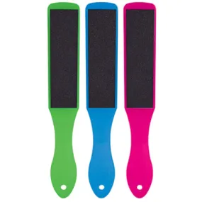 DL Pro - Deluxe Neon Foot File 80/120 Grit - 3 Colors/Case