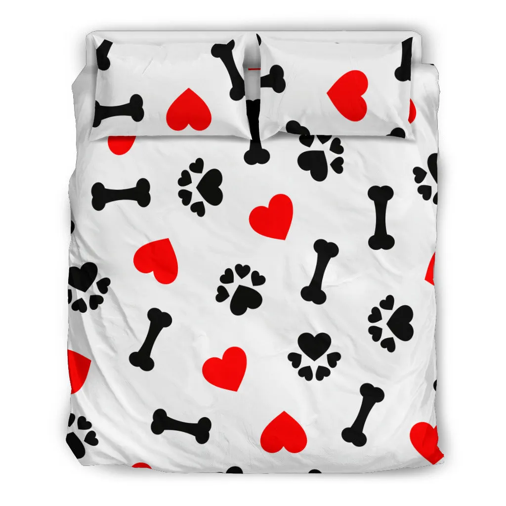 Dog Love Bedding Set  - Black