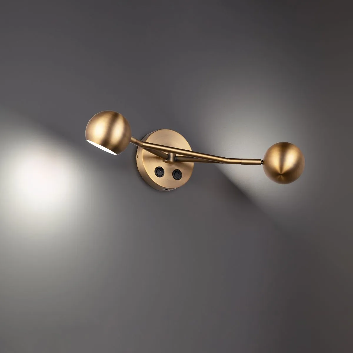 Duplex 20 in. LED Vanity Light Brass finish