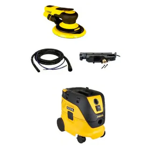 Dust Extractor Kit - Mirka® PROS 6"/2.5mm Pneumatic Sander & Dust Extractor Kit, MCA-PROSAFC-625