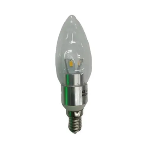 E14 3w Led Candle Bulb Clear 3000k Bing Light