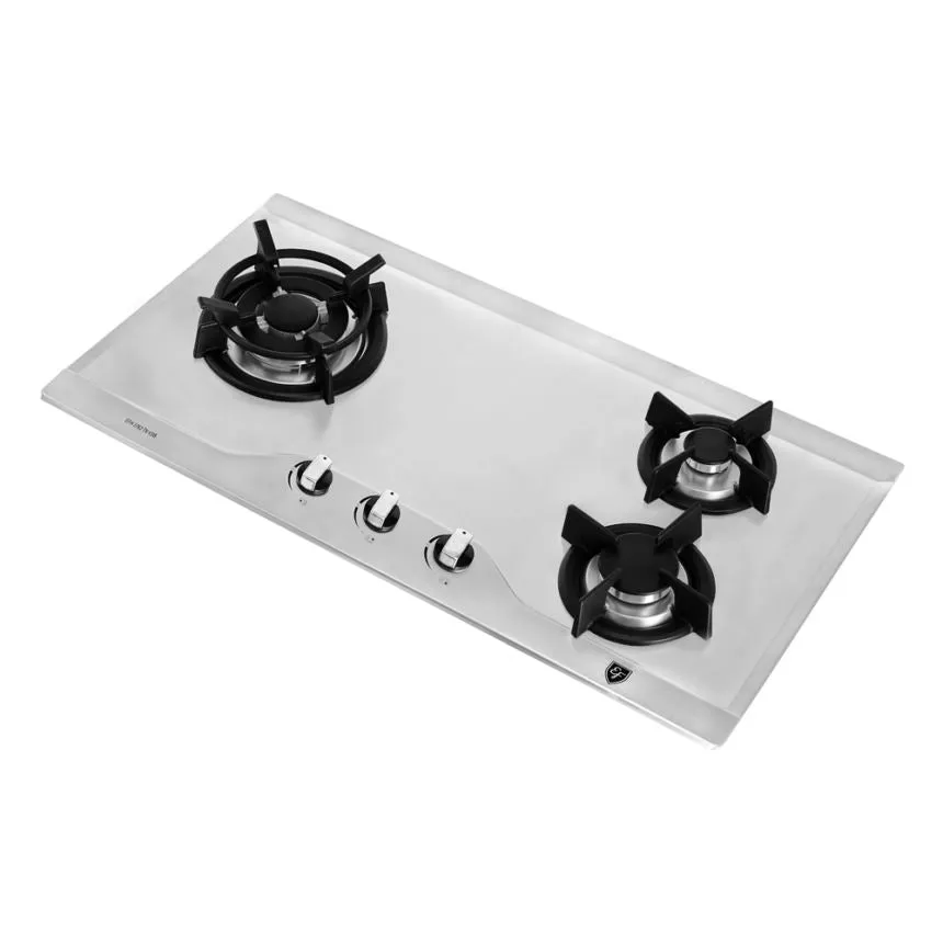 EF EFH 3762 TN VSB 78cm Built in Stainless Steel Gas Hob EFH3762TNVSB